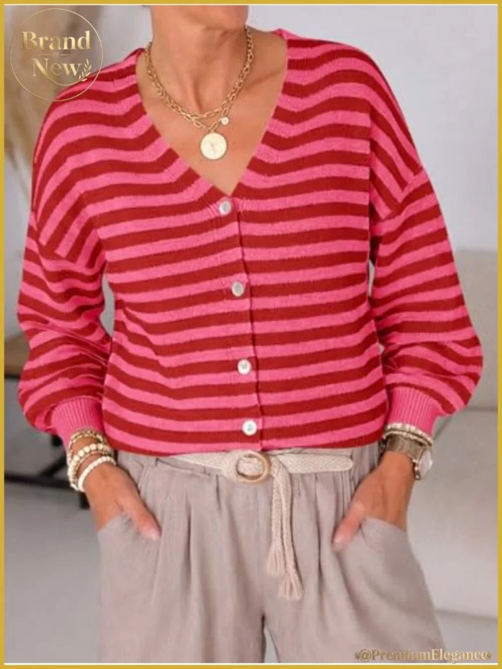 N/A cozy striped